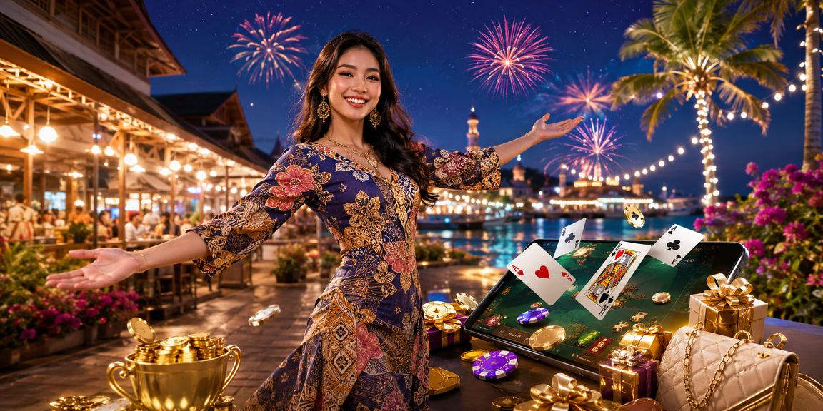 Permainan rummy batik tradisional di Kota Bharu gaya Malaysia